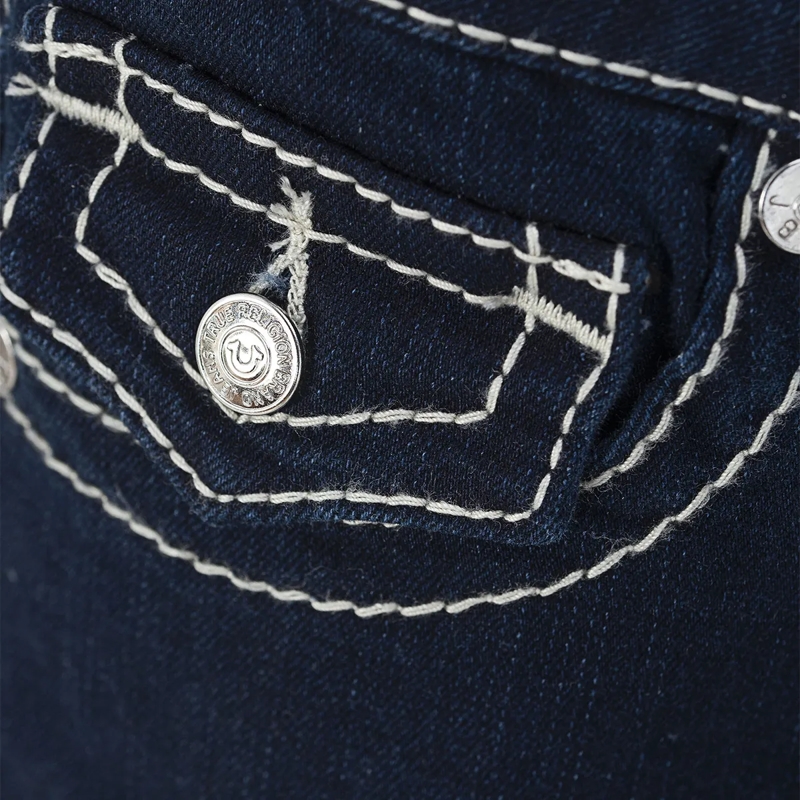 True Religion Jeans - Modell: Becca- Mid Rise- Dunkel gewaschene Jea blau(Image 7)