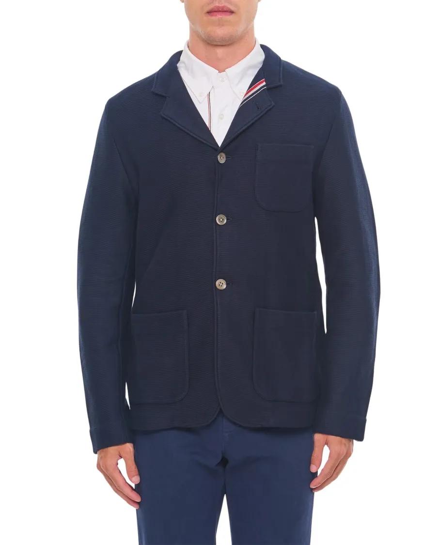 Thom Browne - Sack Knit Jacket - Größe 2 - blau