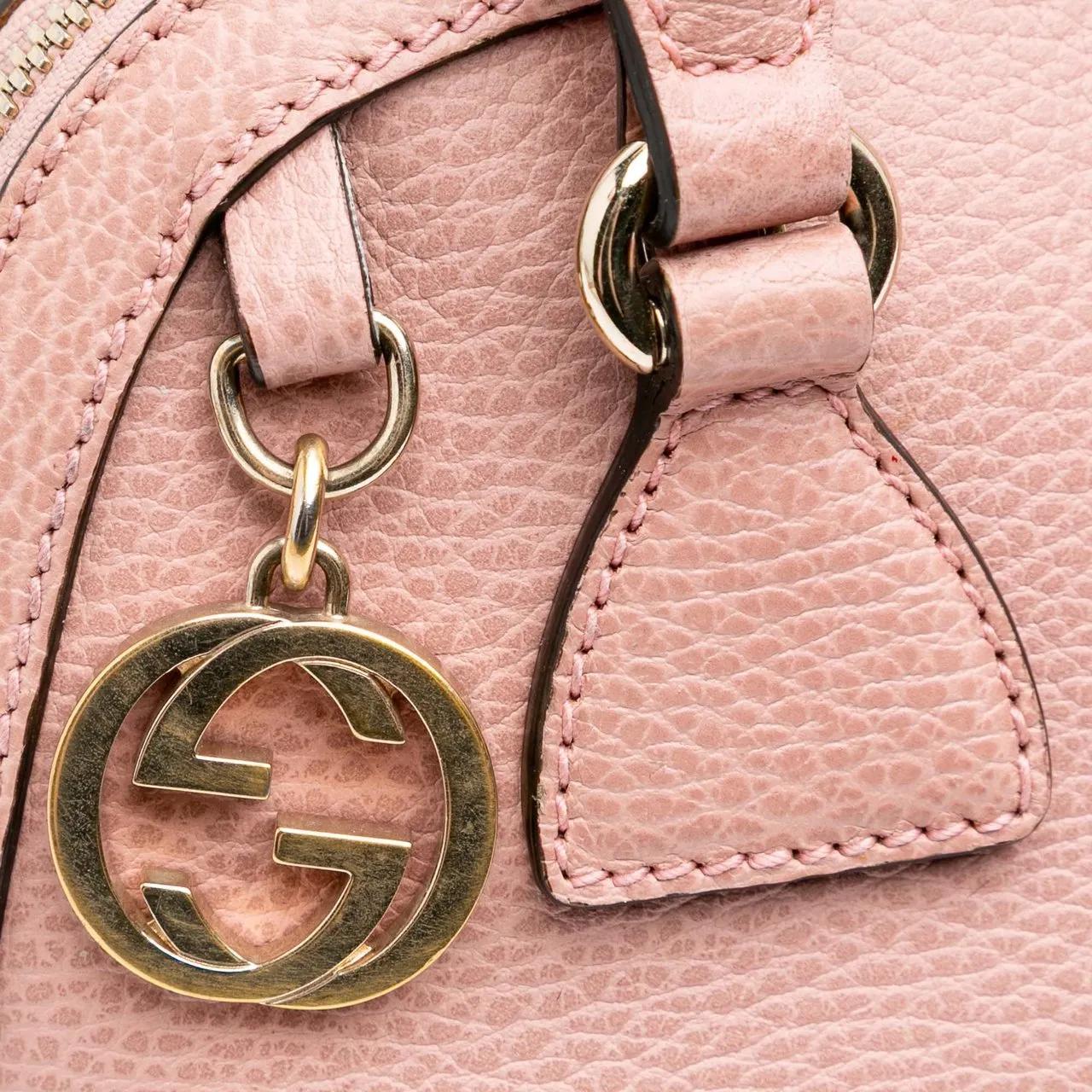 Thumbnail - Gucci Hobo Bags - 2016-2025 Mini Leather GG Charm Dome Satchel - Gr. unisize - in Rosa - für Damen