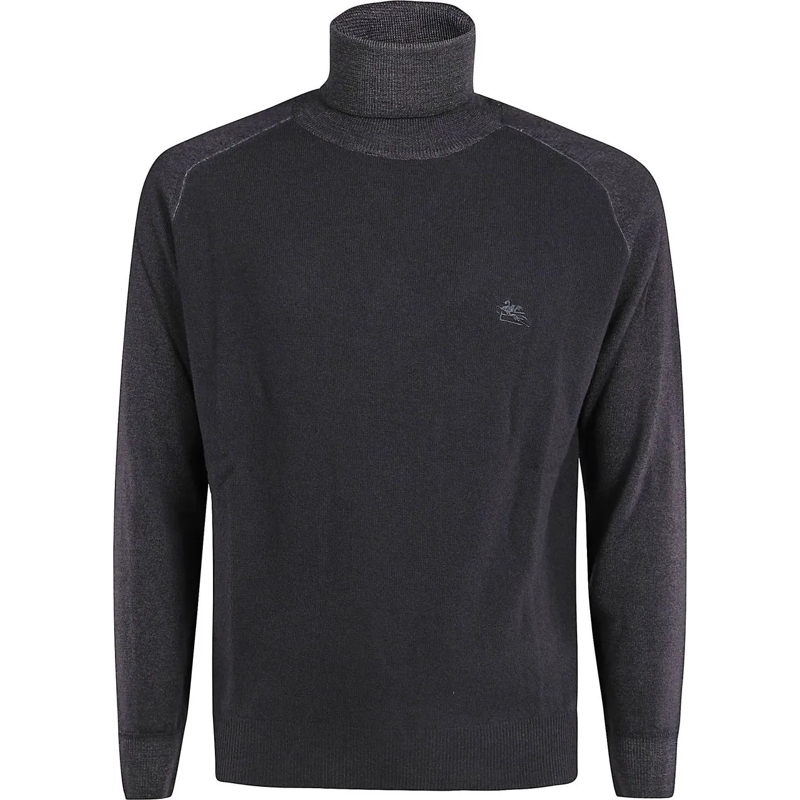 Etro  Turtleneck Sweater Grey grau