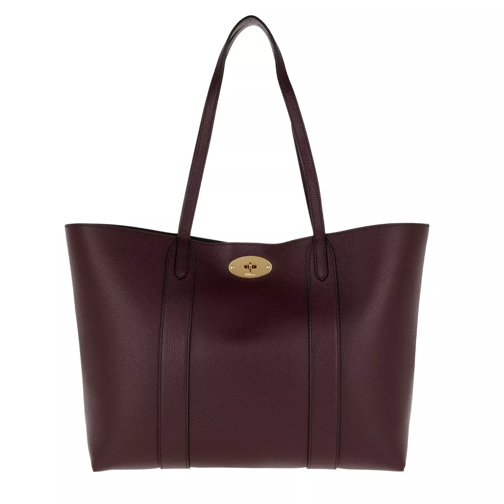 Mulberry Baywater Top Handle Leather Burgundy/Blue Tote