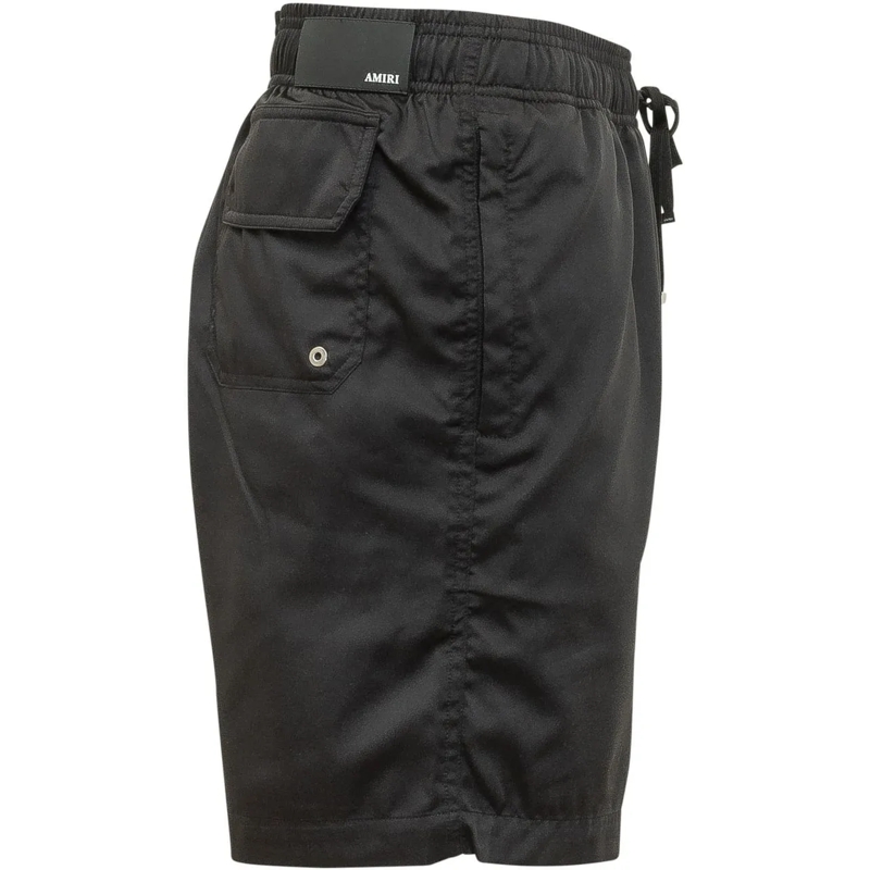 Amiri  Pantaloncini da Bagno con Coulisse e Logo schwarz(Image 3)