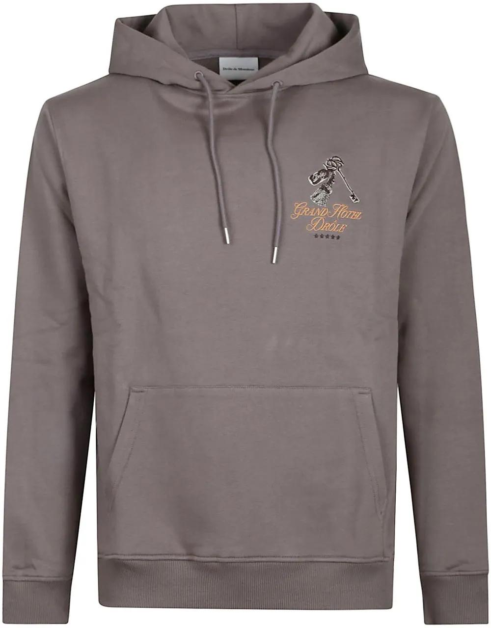 Thumbnail - Drôle De Monsieur - Grand Hotel Sweatshirt Brown - Größe L - braun