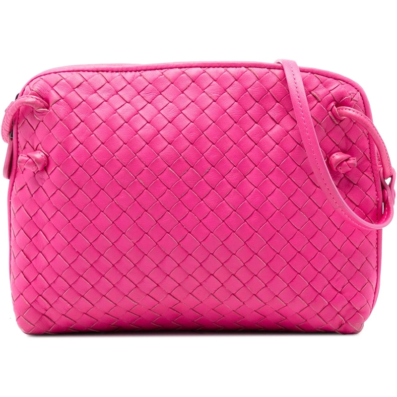 Bottega Veneta Schultertasche Nappa Intrecciato Nodini Crossbody rose