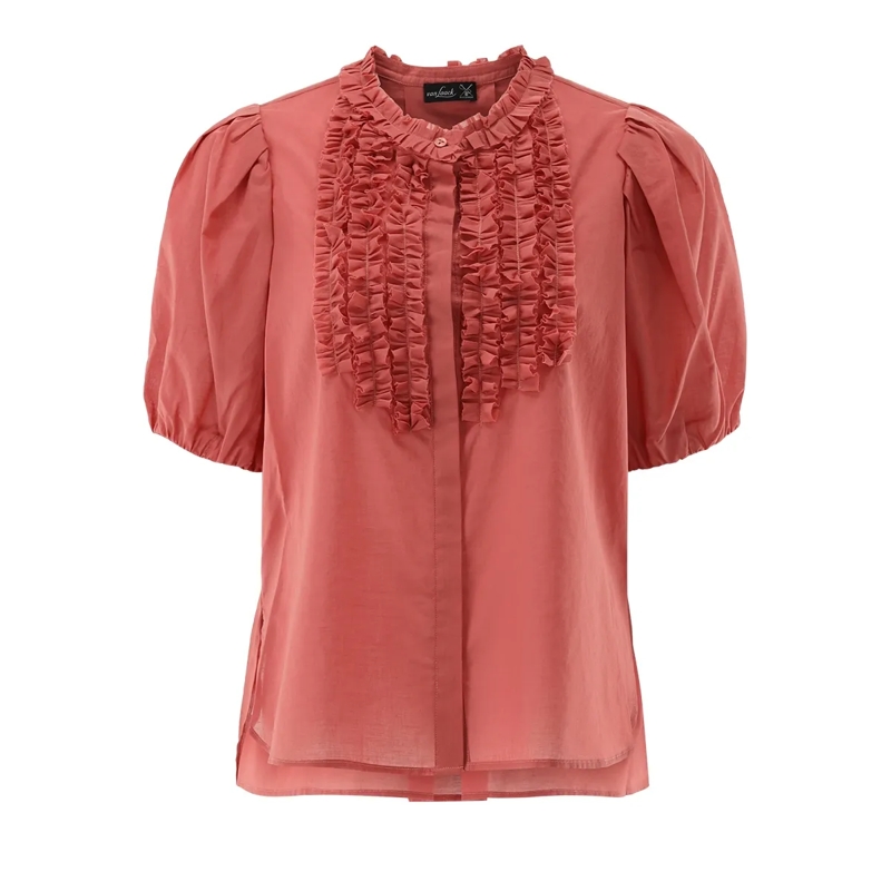 VAN LAACK Bluse Bluse Modern Fit Uni orange