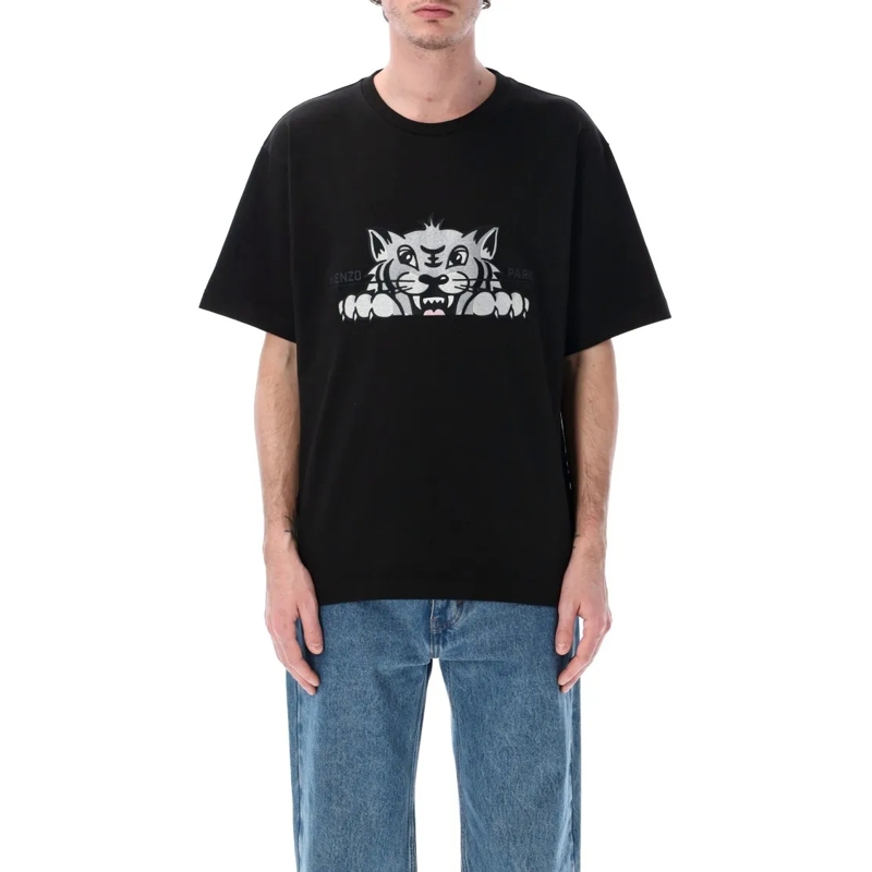 Kenzo T-Shirt Happy Tiger T-Shirt Black
