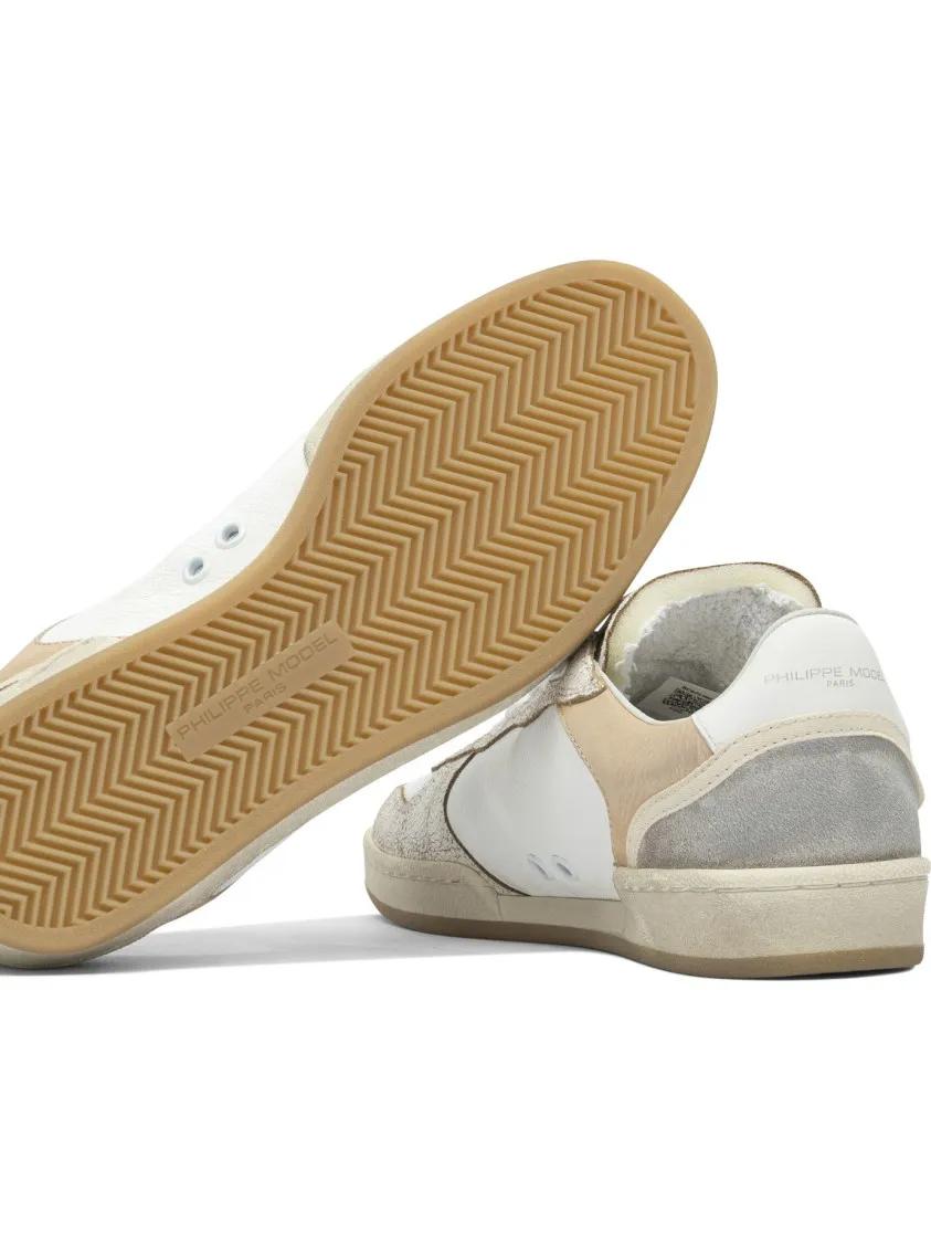 Thumbnail - Philippe Model Low-Top Sneaker - Beige Leather And Rubber Slip-On Sneakers - Gr. 39 (EU) - in Bunt - für Damen