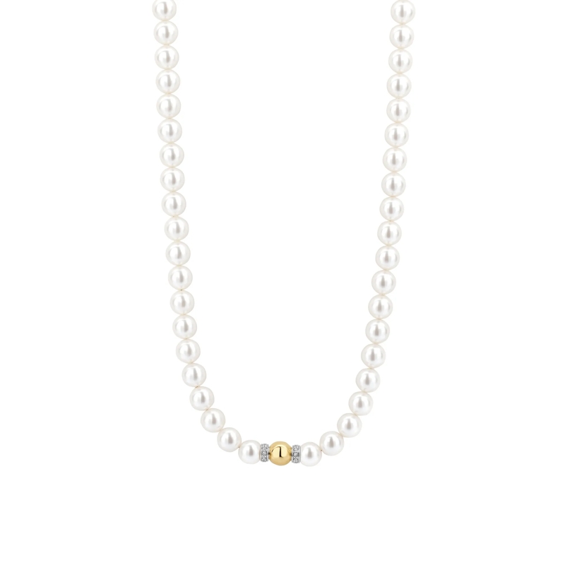 Ti Sento Mittellange Halskette 925er Sterlingsilber Halskette gold