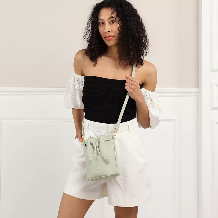 Mini drawstring outlet bucket bag