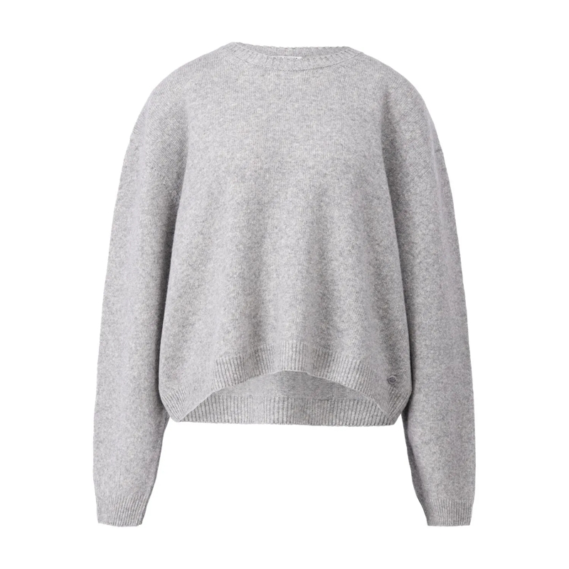 True Religion  Oversized Pullover aus Wolle Grau