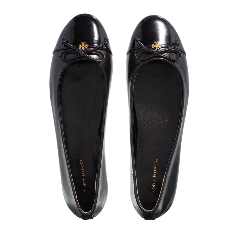 Tory Burch Ballerinas Cap-Toe Ballet Perfect Black/Perfect Black(Image 15)