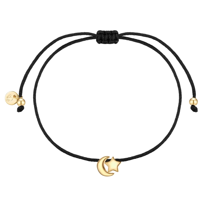 Glanzstücke München Armband Sterling Silber Armband Mond/Stern gold