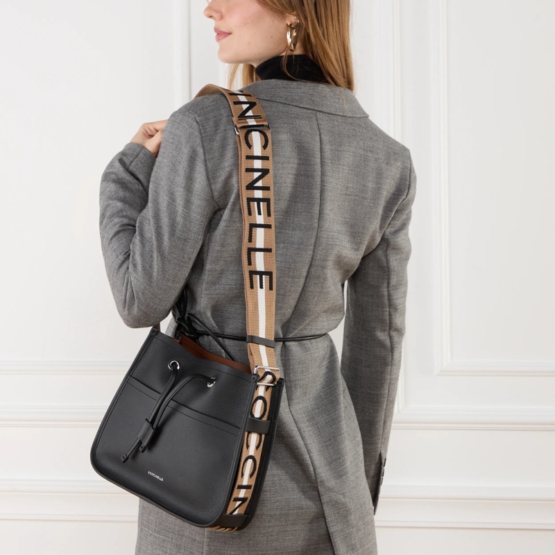 Coccinelle Crossbody Bag Coccinelleraquel Noir/Cognac(Image 2)