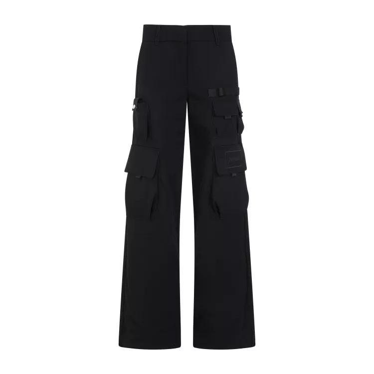 Off-White - Black Virgin Wool Toybox Cargo Pants - Größe 38 - black