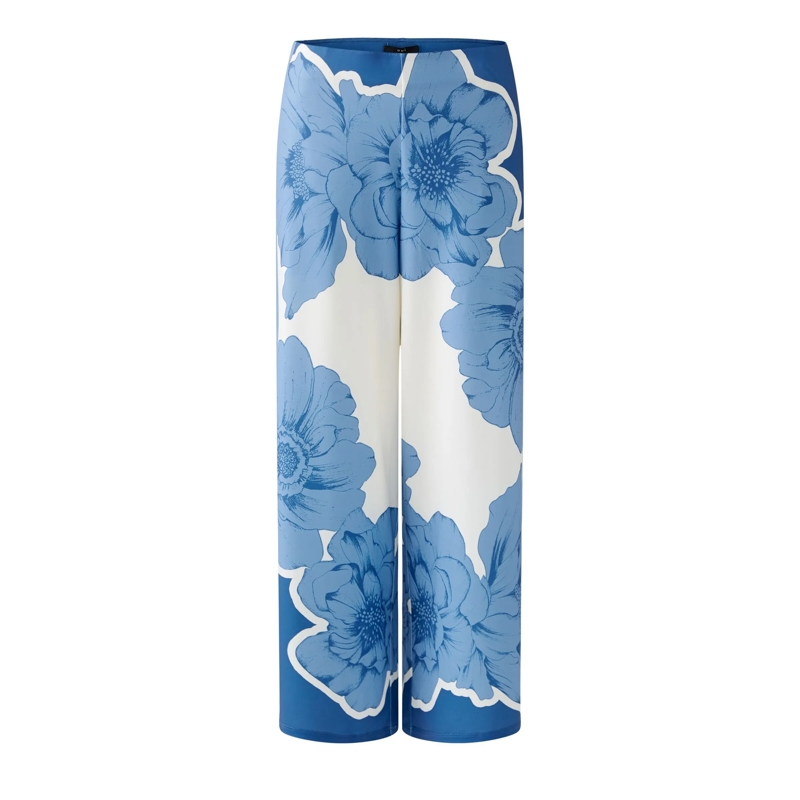 Oui Hose Culotte blau