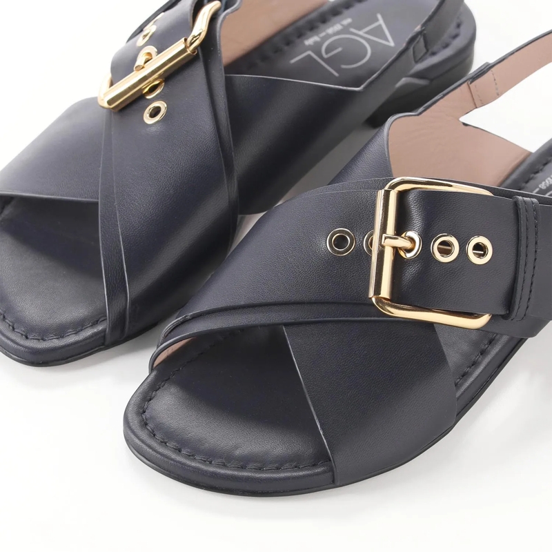 Agl Chaussures à lacets Sandalen aus Leder dunkelblau(Image 3)