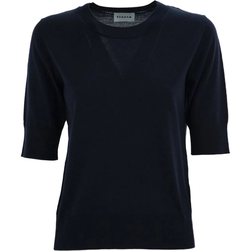 P.A.R.O.S.H. Sweat-shirt Parosh Sweaters Blue blau