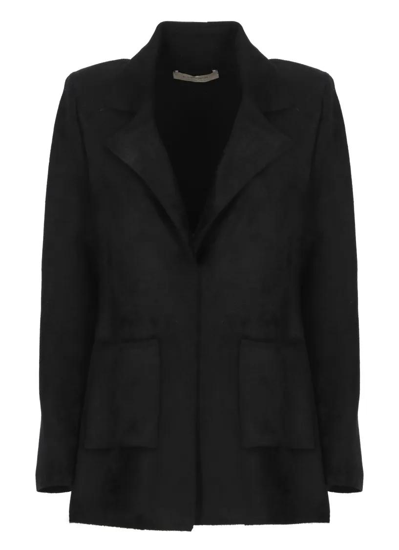 D. Exterior - Wool Blend Blazer - Größe M - schwarz