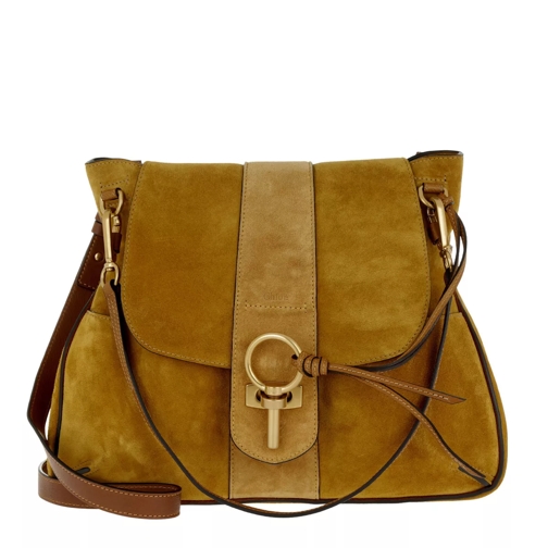 Chloé Lexa Crossbody Bag Mustard Brown Hobo Bag