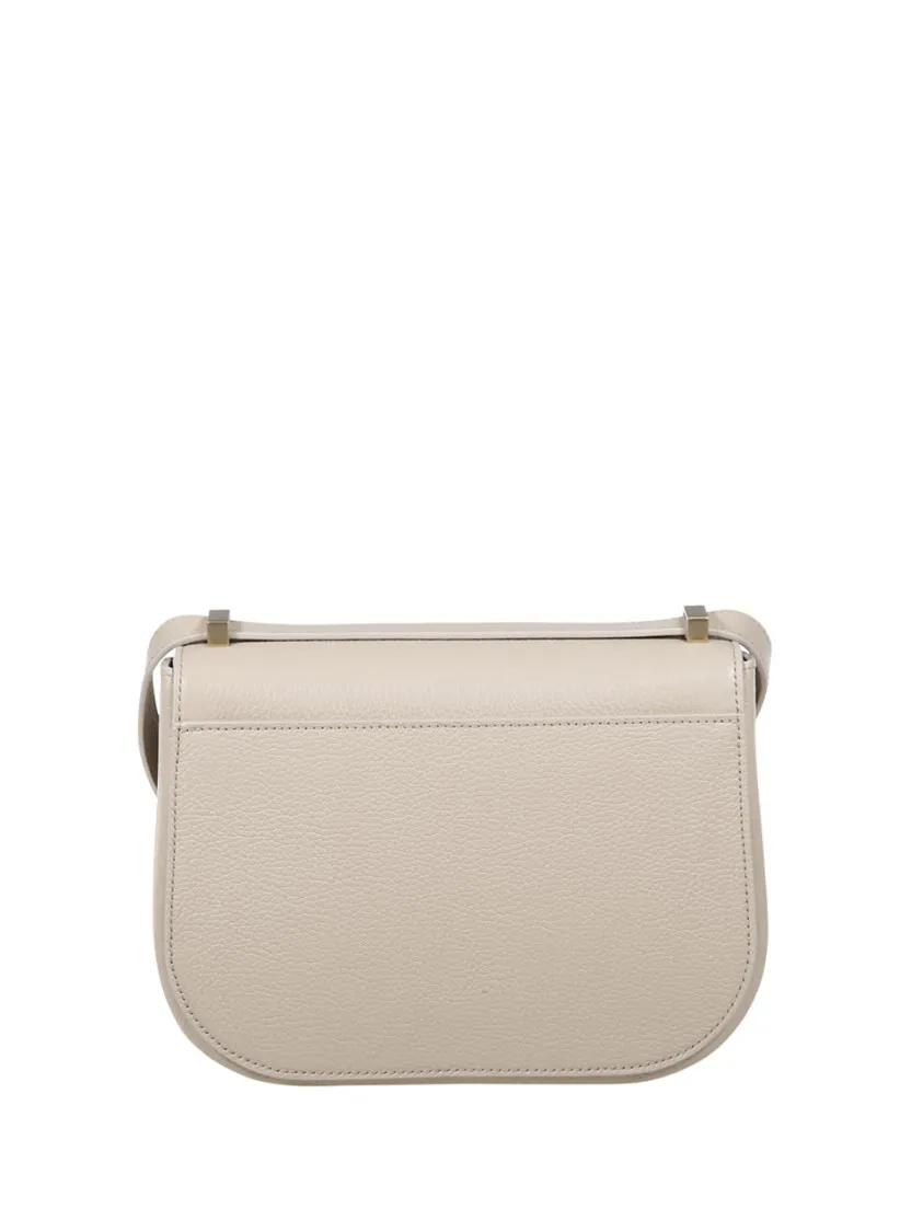 Salvatore Ferragamo Clutches Double Gancio Flap Bag in beige