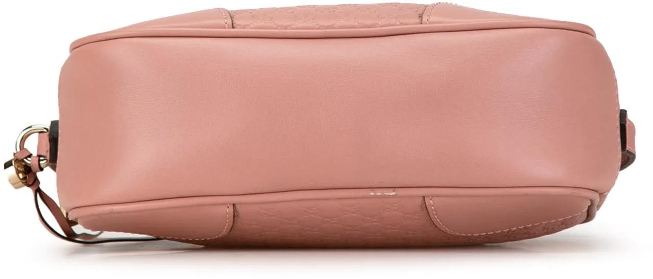 Gucci Shoppers Micro ssima Bree Crossbody in poeder roze