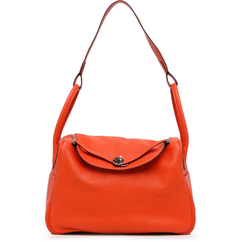 Hermès Schoudertas Clemence Lindy 34 orange