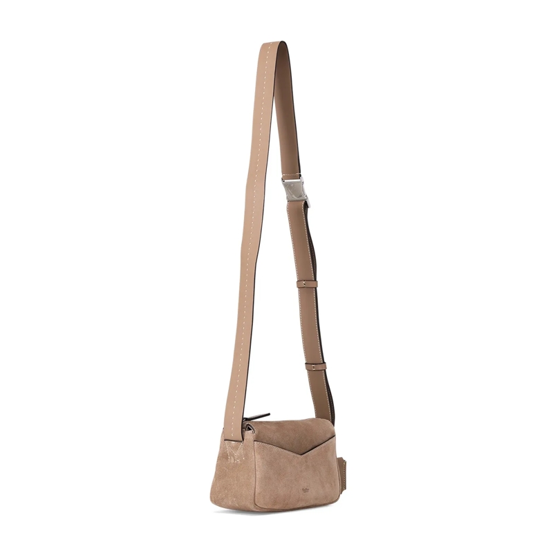 Max Mara Sac à bandoulière Tasche Skipperxssue aus Leder braun(Image 3)