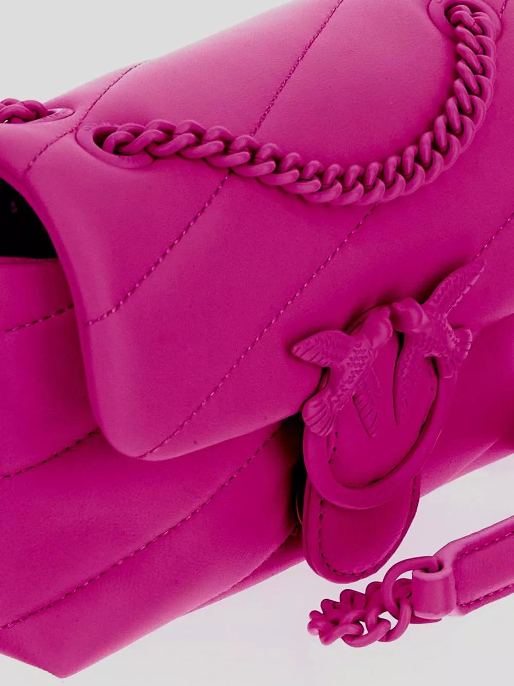 pinko Hobo bags Love Puff Bag in poeder roze
