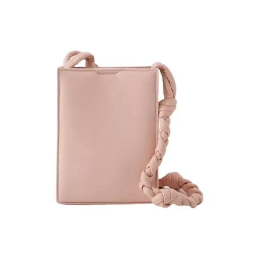 Jil Sander Tangle Sm Padded Crossbody - Leather - Sepia Rose Pink Schoudertas