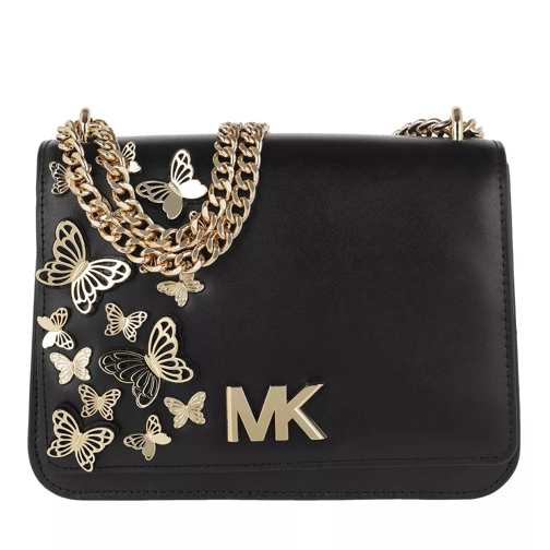 MICHAEL Michael Kors Mott Large Butterfly Chain Shoulder Bag Black Crossbody Bag