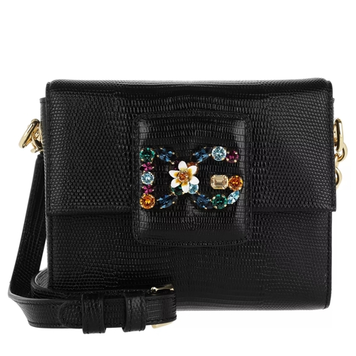 Dolce&Gabbana Mini Bag Pelle St.Iguana Crossbody Black Crossbody Bag