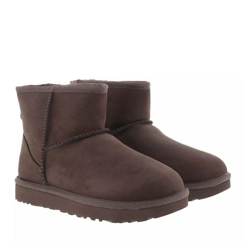 UGG W Classic Mini Leather Chocolate Bottes d'hiver