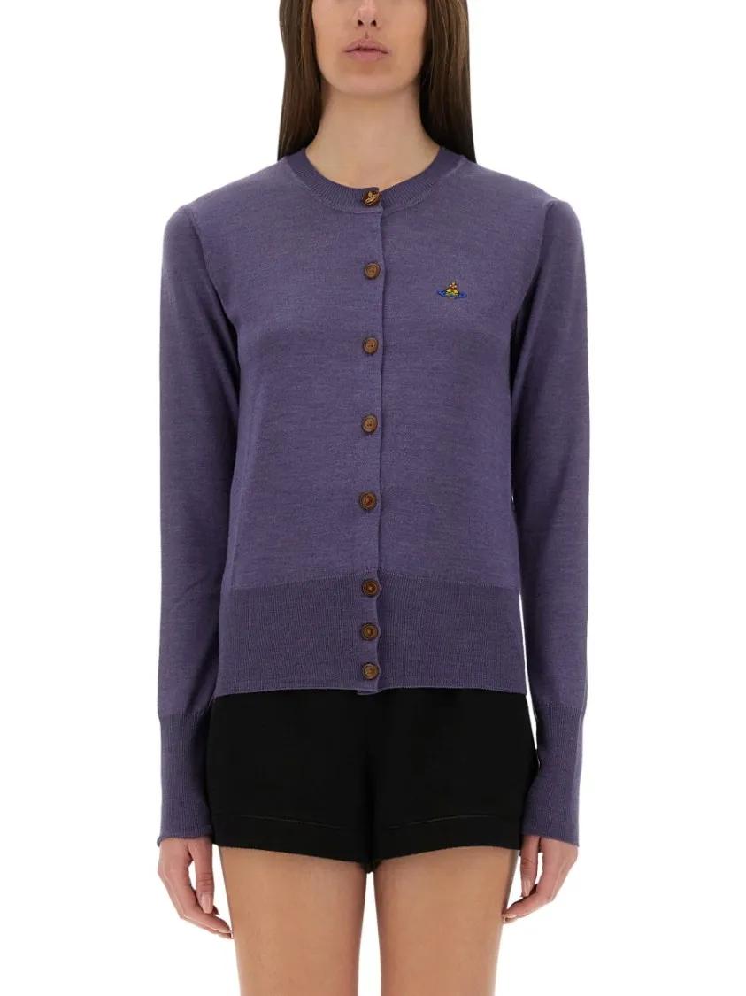 Thumbnail - Vivienne Westwood - "Bea" Cardigan - Größe XS - purple