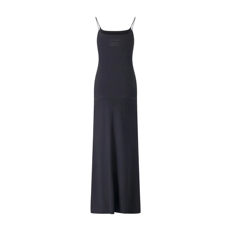 MM6 Maison Margiela Maxikleid Figurbetontes Midikleid schwarz(Image 2)