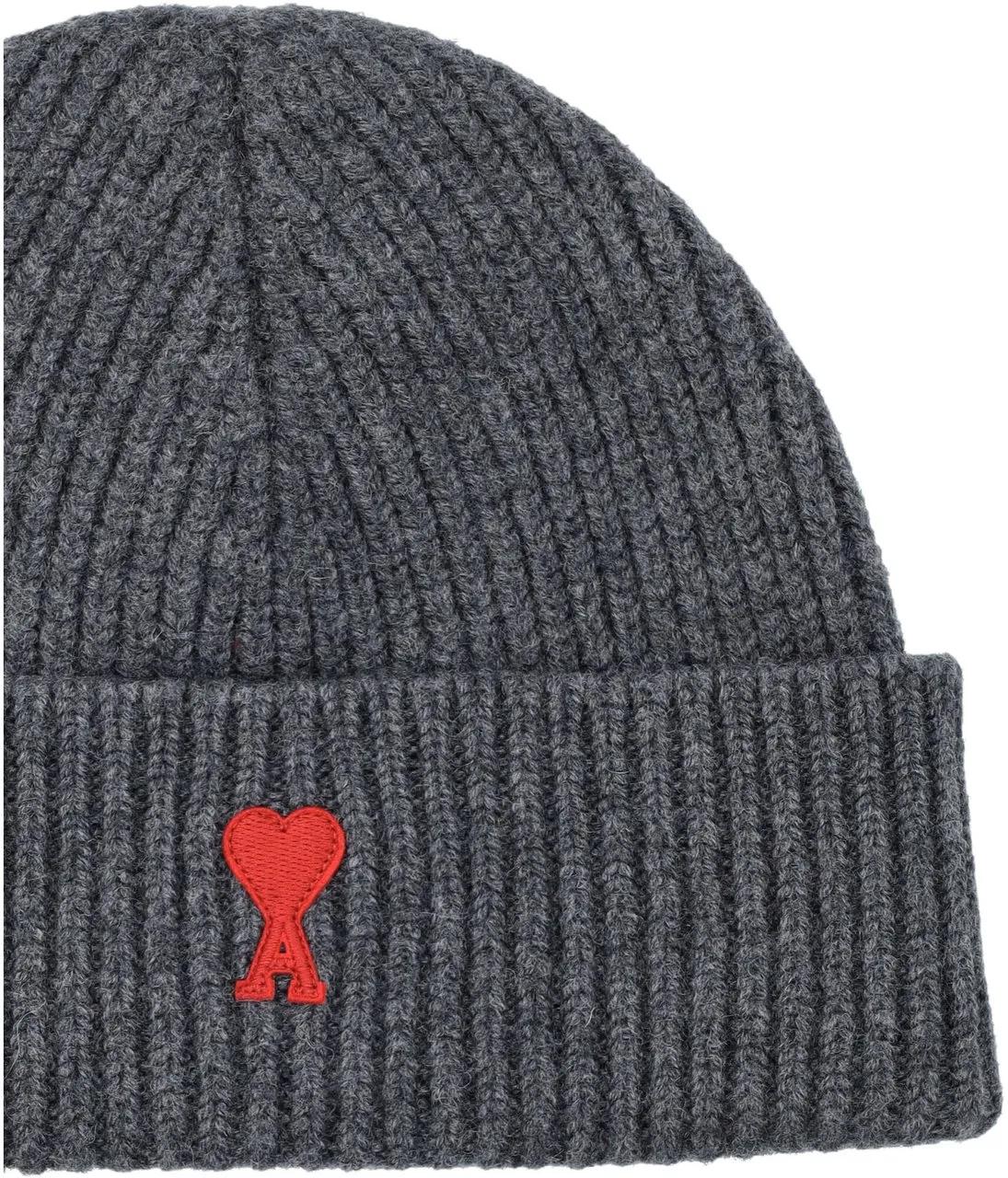 Thumbnail - AMI Paris Caps & Mützen - Hats Gris Rouge - Gr. ONE SIZE - in Grau - für Damen