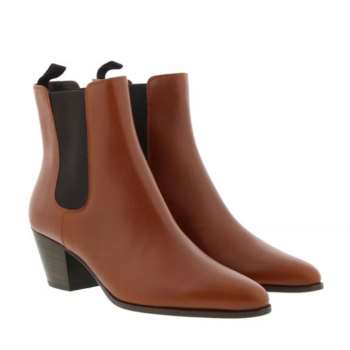 Celine Saint Germain Des Pres Boots Leather Caramel Ankle Boot