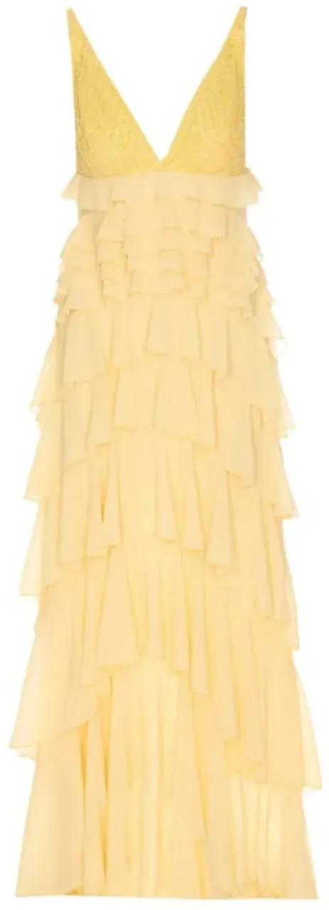 Thumbnail - Elisabetta Franchi - Dresses Yellow - Größe 42 - gelb
