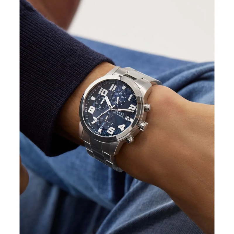 Guess Chronograph Quarz-Chronographenuhr Atticus silber(Image 5)
