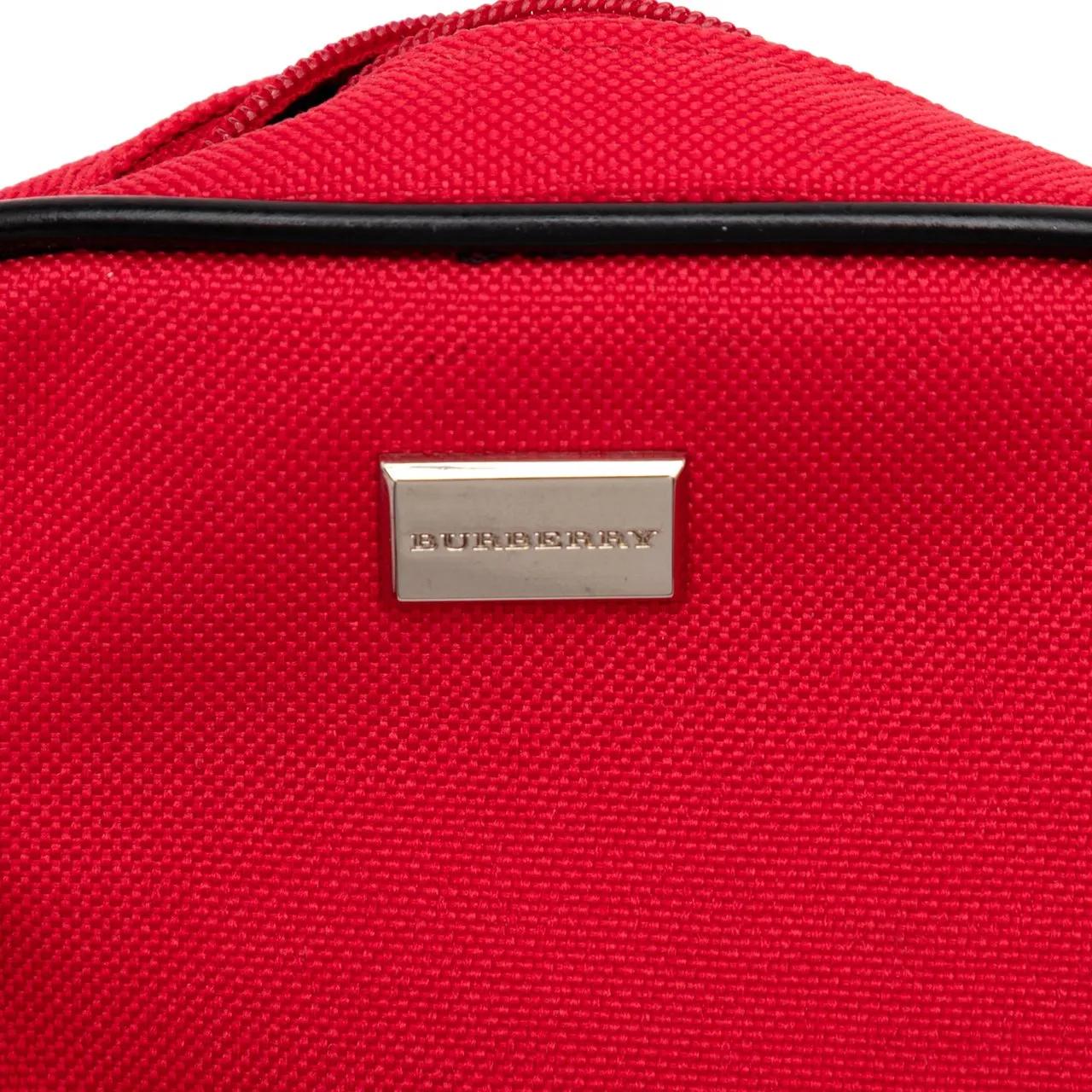 Thumbnail - Burberry Kosmetiktaschen - Nova Check Trimmed Canvas Pouch - Gr. unisize - in Rot - für Damen