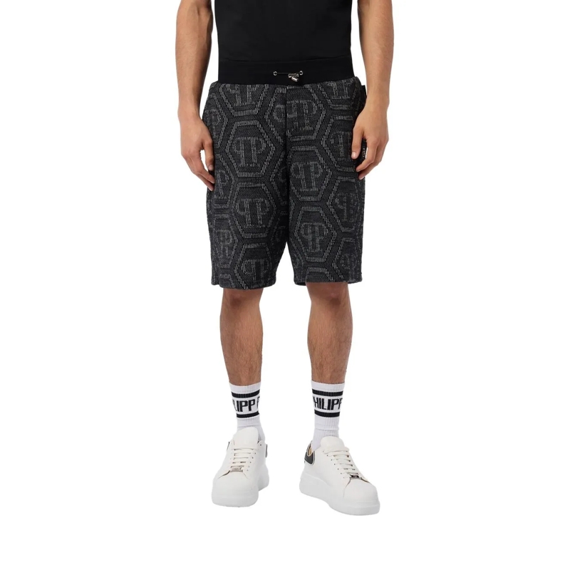 Philipp Plein Shorts Jacquard Shorts Monogram schwarz(Image 2)