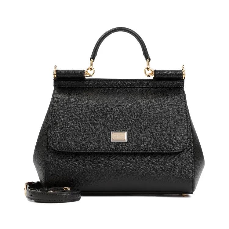 Dolce&Gabbana Shopper - Saffiano Leather Sicily Bag - Gr. unisize - in Schwarz - für Damen