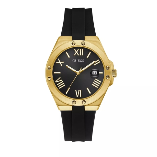 Guess Watch Dress Silicone Gold Tone Quartz Watch