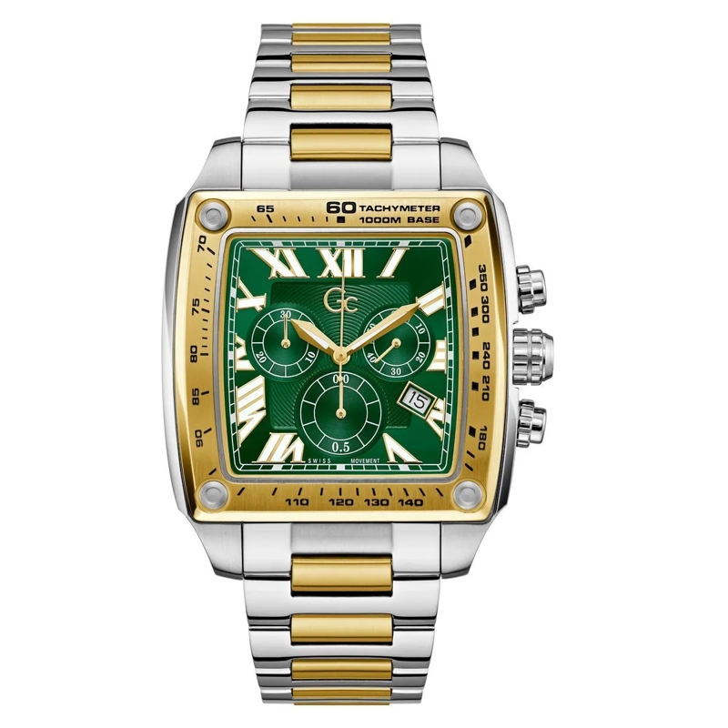 GC Quarzuhr Quarz-Chronographenuhr Gc Retrofit silber