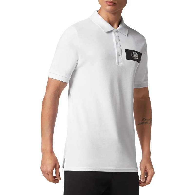Plein Sport Top Poloshirt Scratch weiss(Image 2)