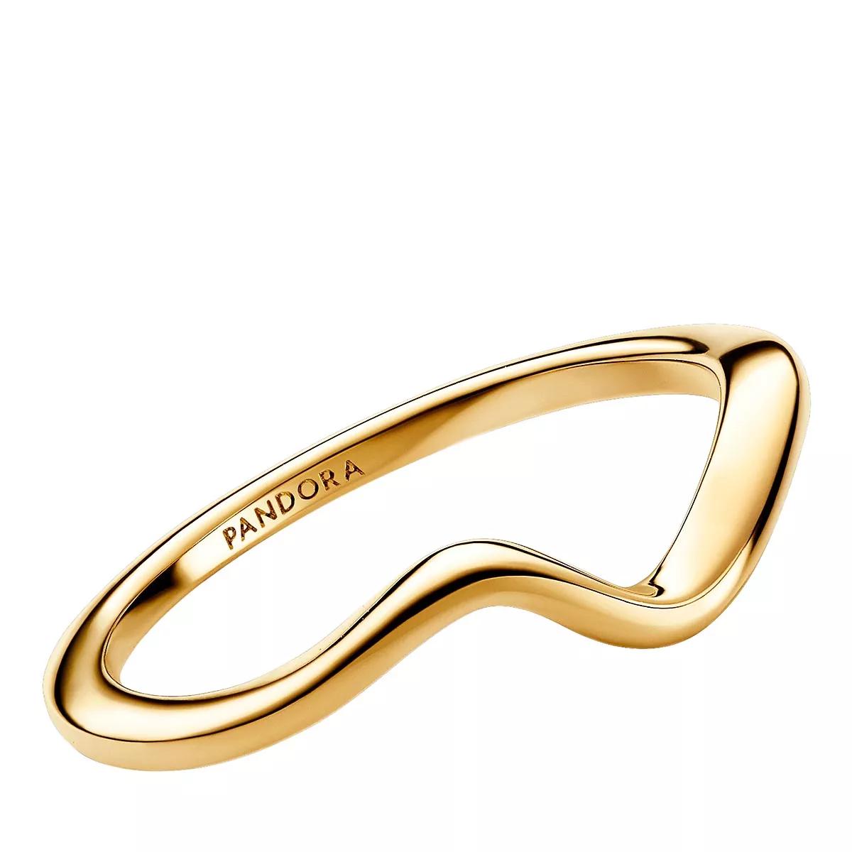 Pandora gold clearance band rings