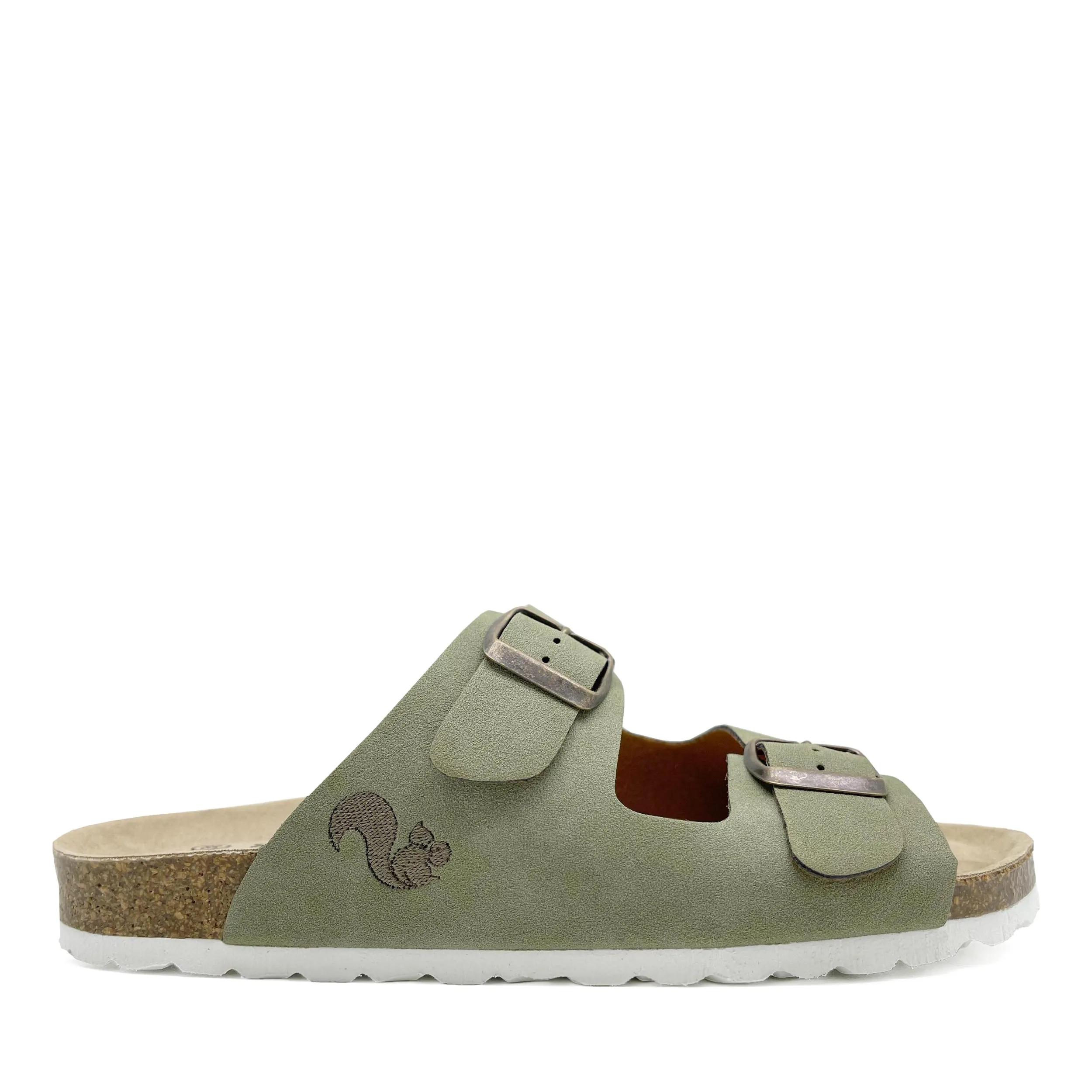 thies Sneakers - thies 1856 ® Eco Bio Sandal vegan emerald (W/X) - Gr. 36 (EU) - in Grün - für Damen