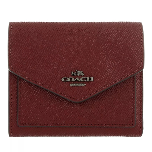 Coach Small Wallet Crossgain Leather Cherry Portemonnaie mit Überschlag
