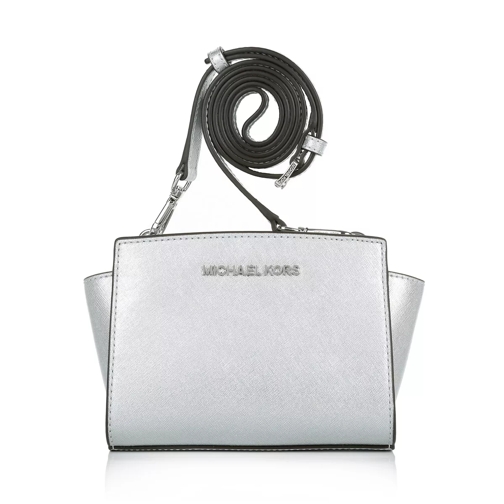 MICHAEL Michael Kors Selma Mini Messenger Silver Crossbody Bag