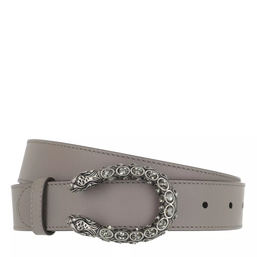 Gucci Crystal Dionysus Buckle Belt Leather Dark Grey Ledergürtel