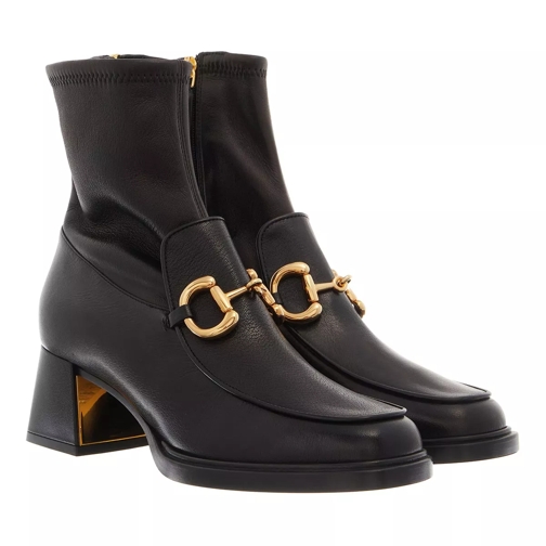 Gucci Womens Boots With Horsebit  Black Ankle Boot